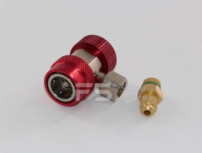 Araç Gaz Soketi Vanalı QC-HM KIRMIZI ARTİKO  tek