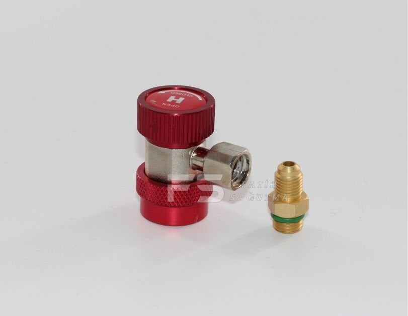 Araç Gaz Soketi Vanalı QC-HM KIRMIZI ARTİKO  tek