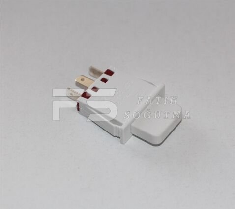 Buton NF Tekli İnce Ortadan Çıkış 3 soket