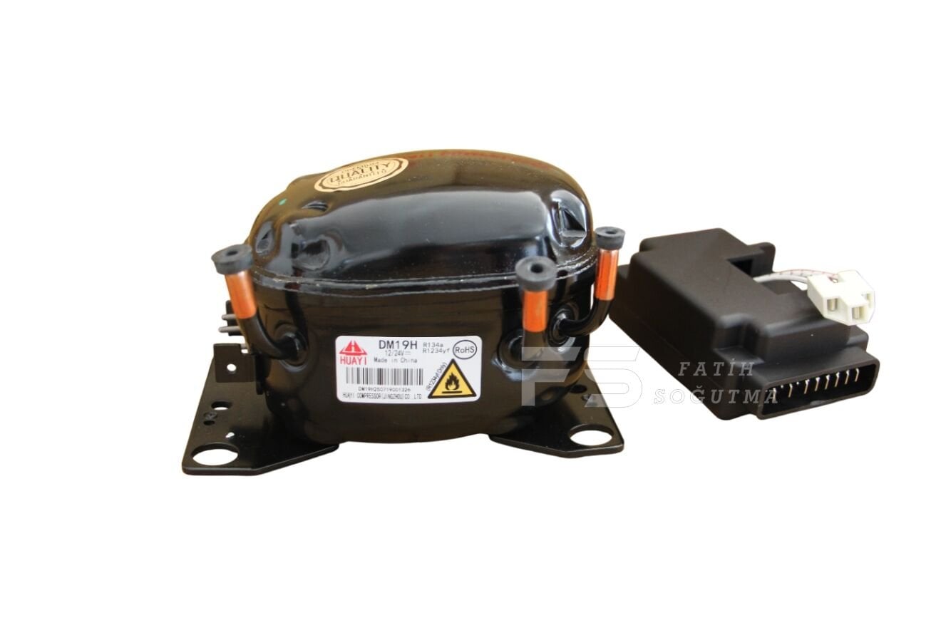 HUAYI 12-24v Komp. + Kart  R134a DM19H   31-49w