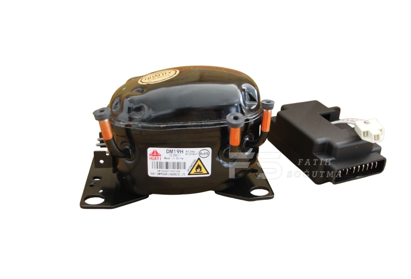 HUAYI 12-24v Komp. + Kart  R134a DM19H   31-49w