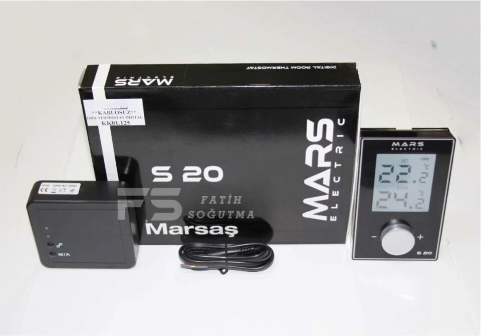MARS S20 KABLOSUZ BEYAZ Renk Kombi Oda Termostat