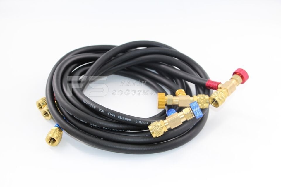 Gaz Hortumu LX-Hortum Siyah 150 cm VANALI R22 - R410 TK. 01 19 32