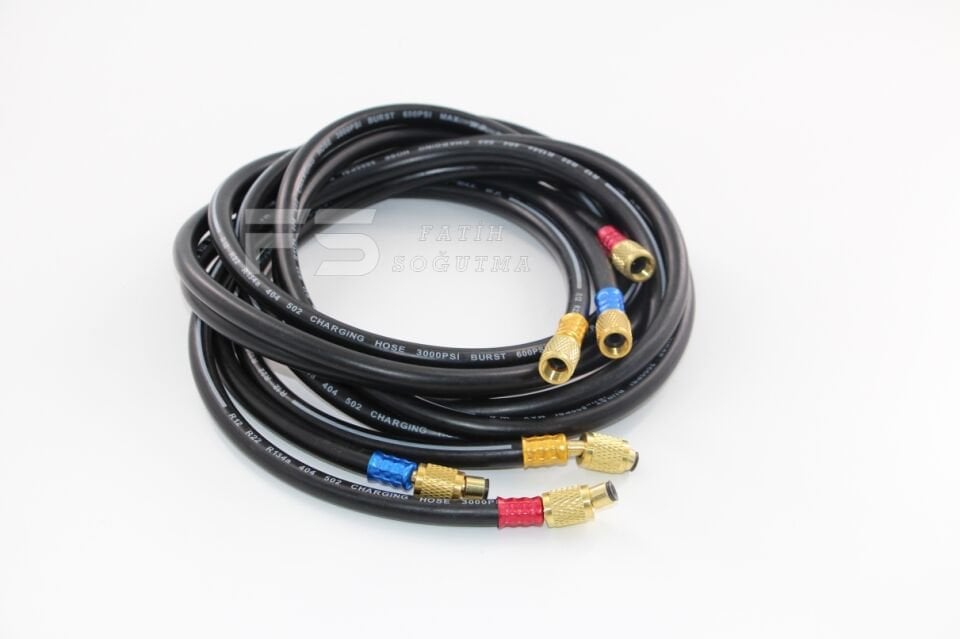 Gaz Hortumu LX-Hortum Siyah 180 cm R22 - R134 TK. 01 19 35