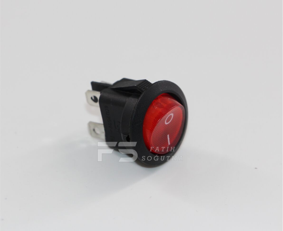 Mini Şalter YUVARLAK Işıklı  4 SOKET