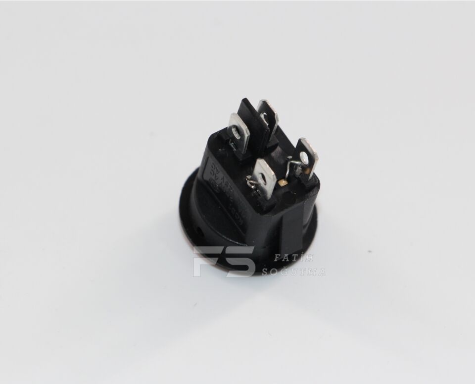 Mini Şalter YUVARLAK Işıklı  4 SOKET