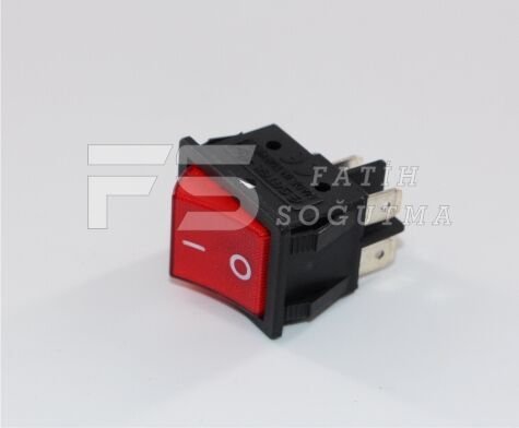 Işıklı Şalter Kırmızı