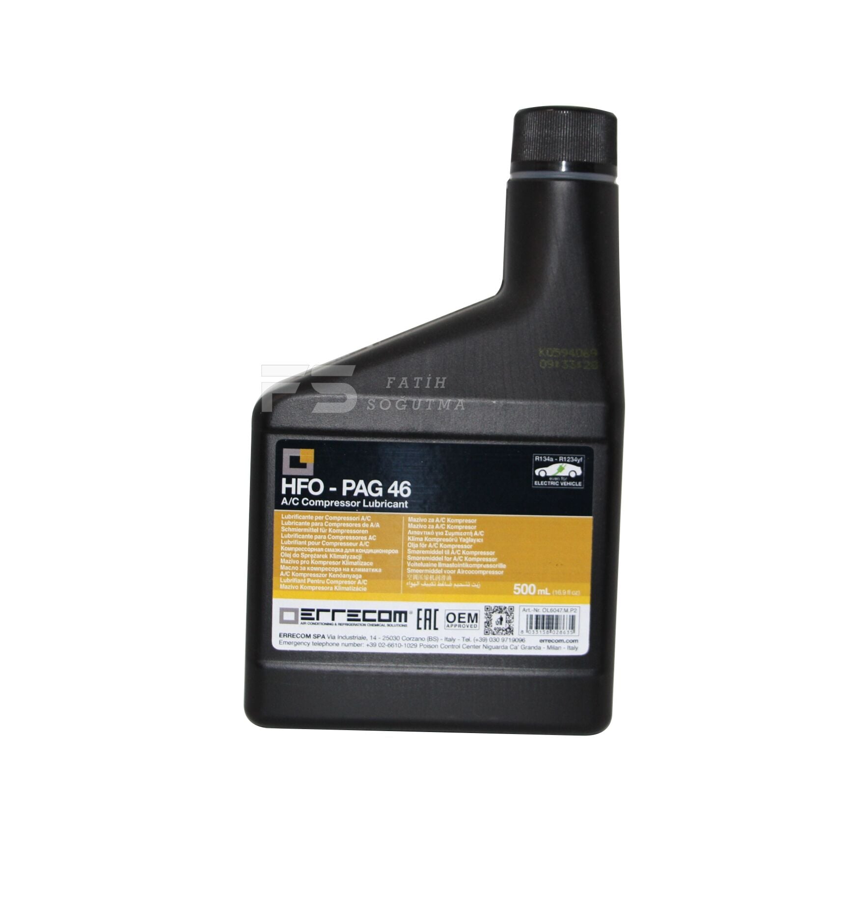 PAG 46-100 YAĞ 500 ml.