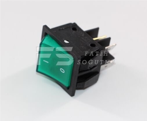 Işıklı Şalter Yeşil