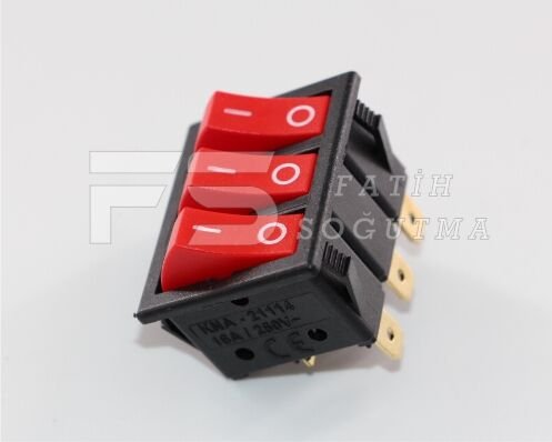 Işıklı Şalter 3 lü