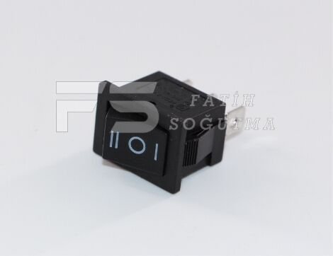 1-0-2 Mini Şalter Kare Işıksız