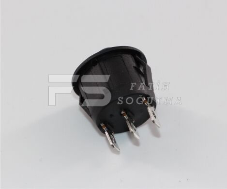 1-0-2 Mini Şalter Yuvarlak Işıksız