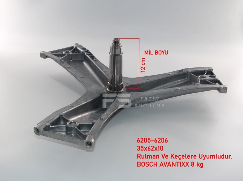 Oçm 3 Ayak Bosch Avantıx 9000835633 8 kg. CM18BO15 mil 12 6205-6206-35x62x10--35x72x10